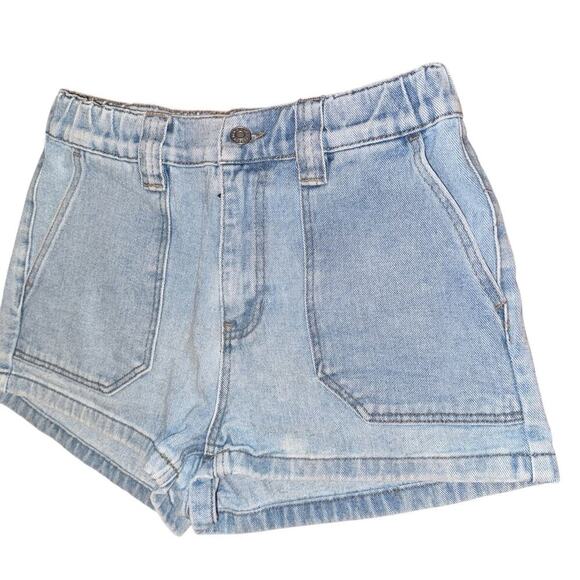 PacSun Sz M Mom Shorts Denim Beach Summer Casual Stretch Waist - Picture 6 of 8